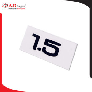 1.5 Black Plain Sticker