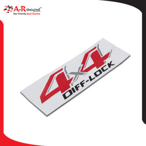 4x4 Diff Lock White Plain Sticker 2pcs set