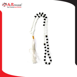 TASBEEH BLACK WHITE MARBLE BEADS