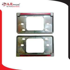 NUM PLATE COVER CHROME FULL REFLECTER 2PCS SET OLD SIZE